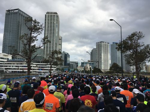 横浜マラソンのスタート地点